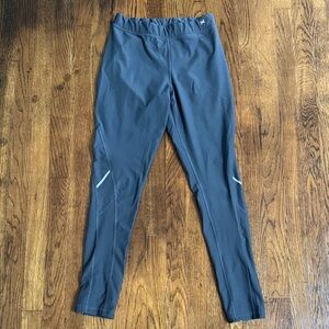 Xersion Gray Athletic Pants Leggings Tights Zipper Small Medium